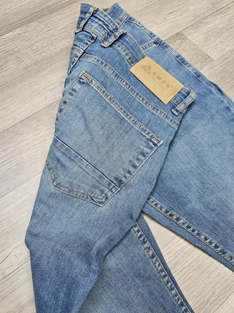 Infynite Classic Blue Denim Jeans – Straight Fit - Infynite
