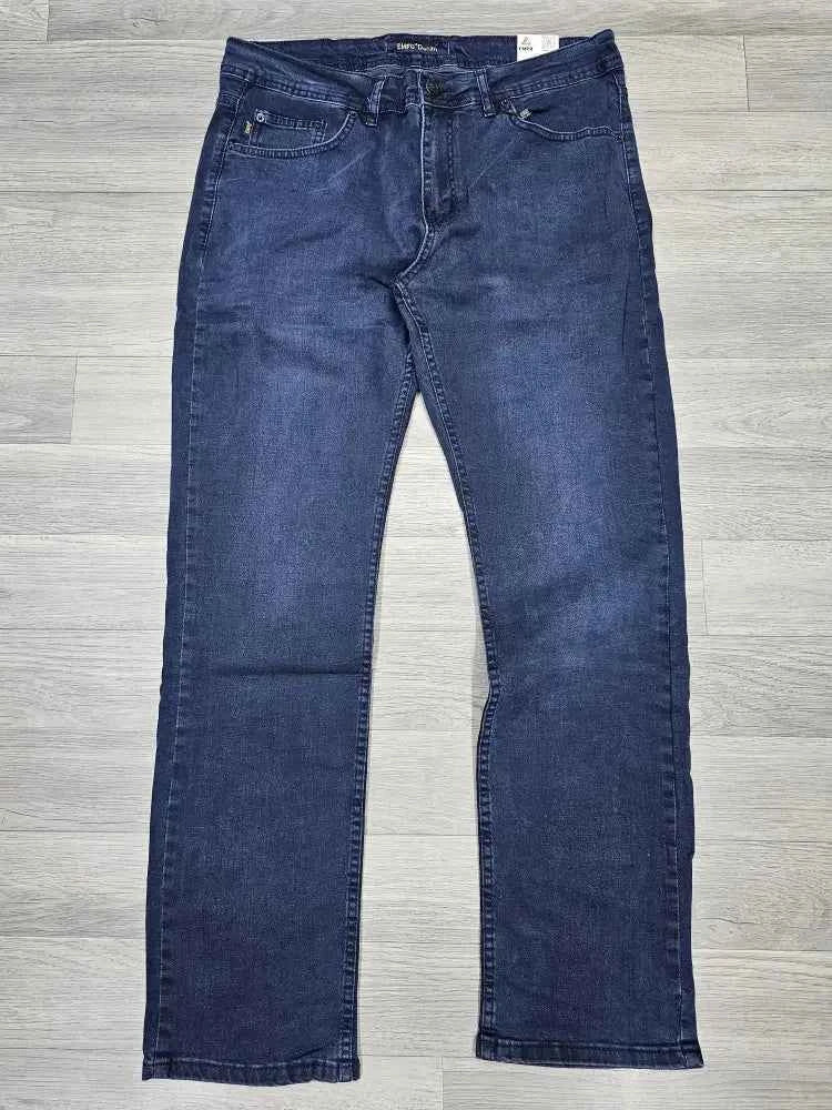 Navy Blue Denim Pants