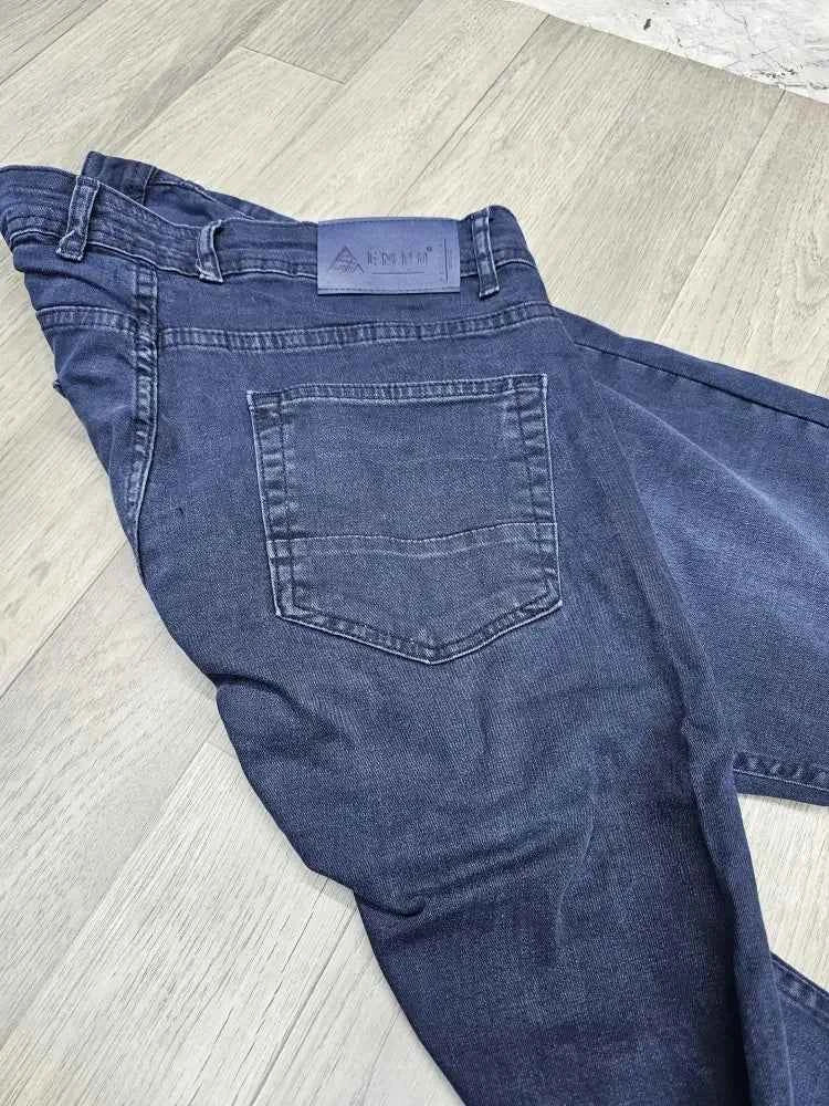 Navy Blue Denim Pants