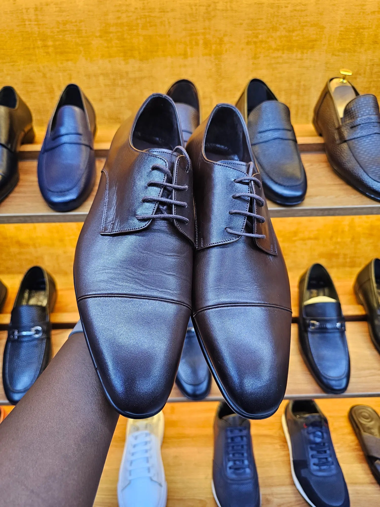 Infynite Toe Cap Derby Shoes