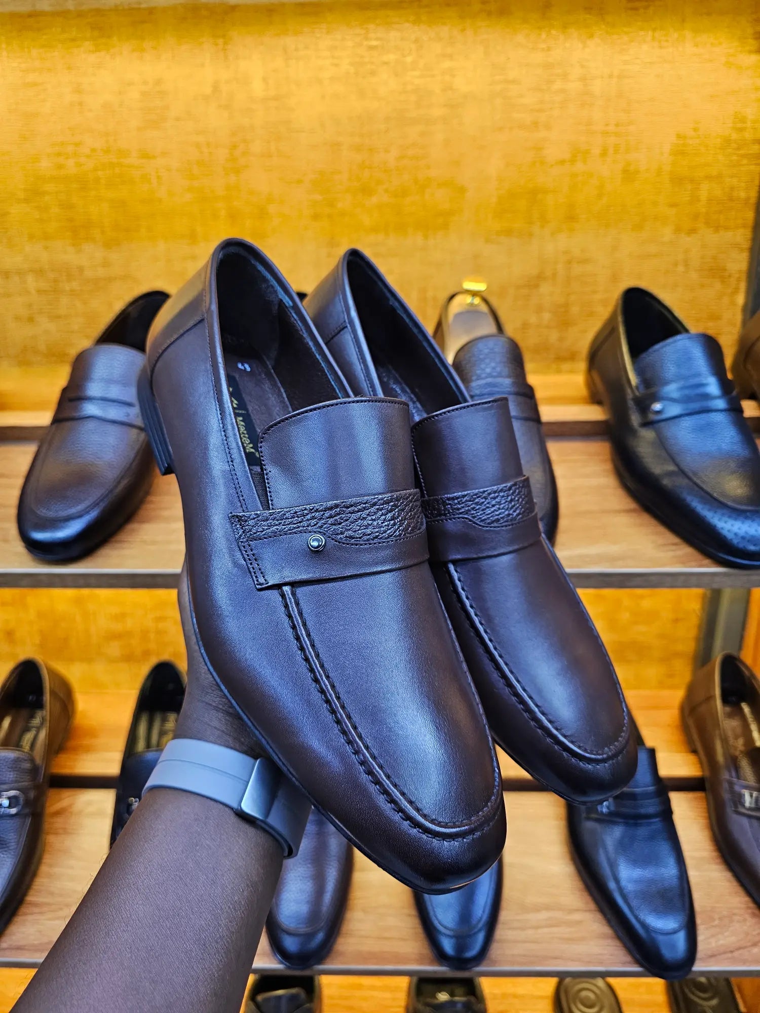 Infynite Regent Brown Leather Loafers