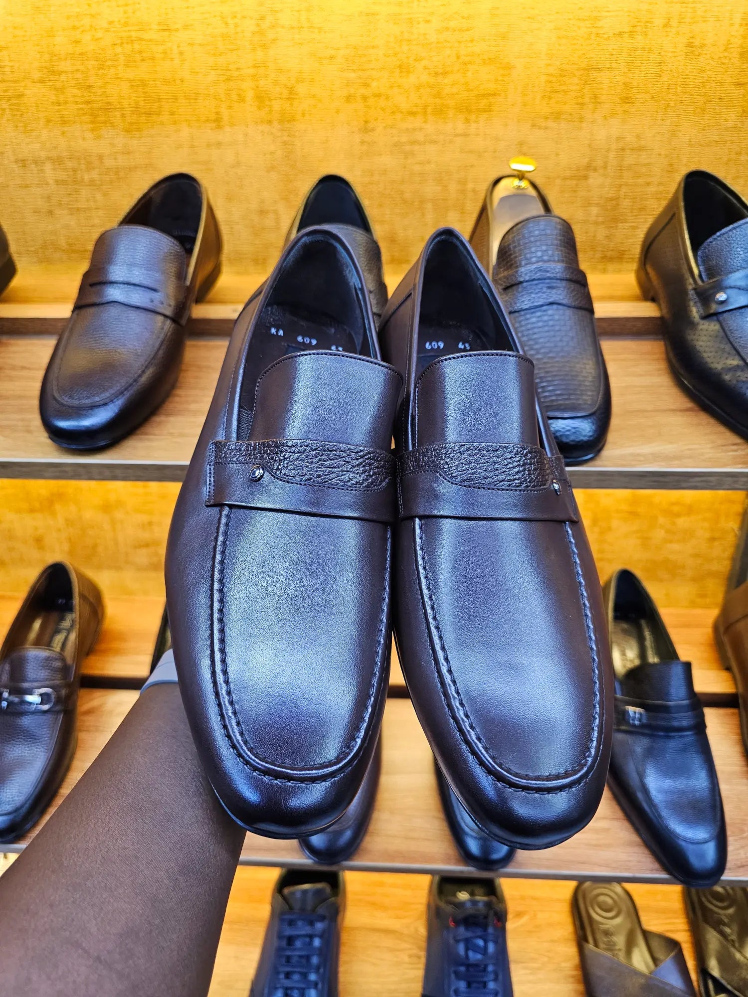 Infynite Regent Brown Leather Loafers