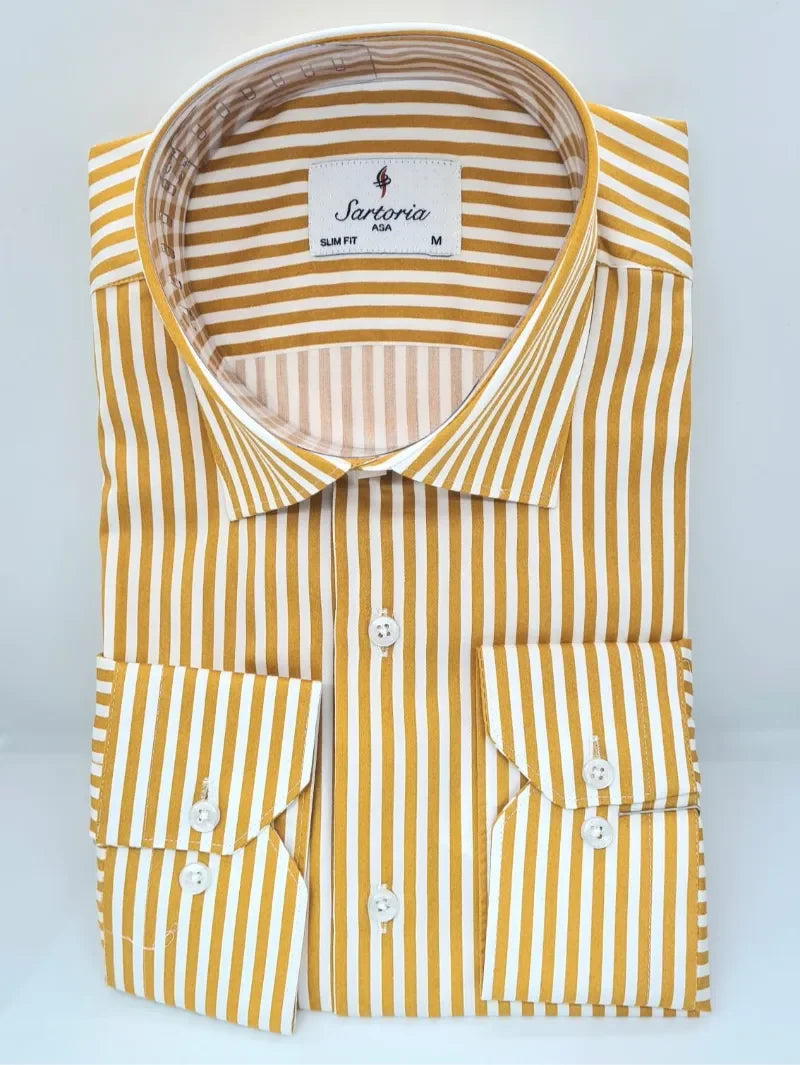 Infynite Striped Slim Fit Dress Shirt - Infynite