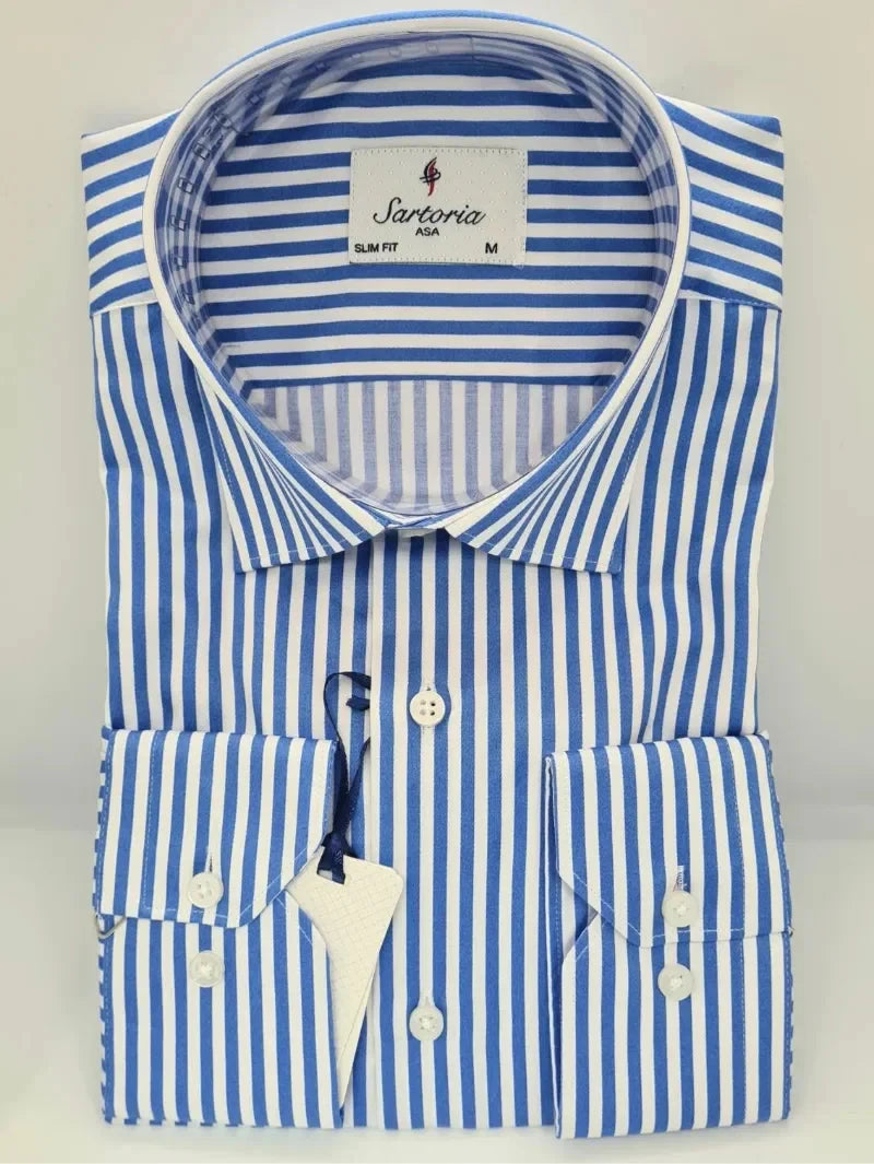 Infynite Striped Slim Fit Dress Shirt
