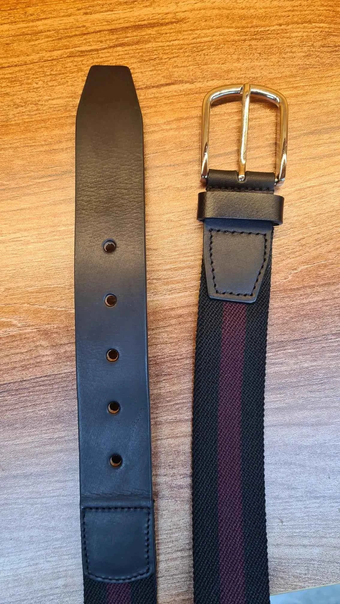 Infynite Black & Maroon Stripe Canvas - Infynite