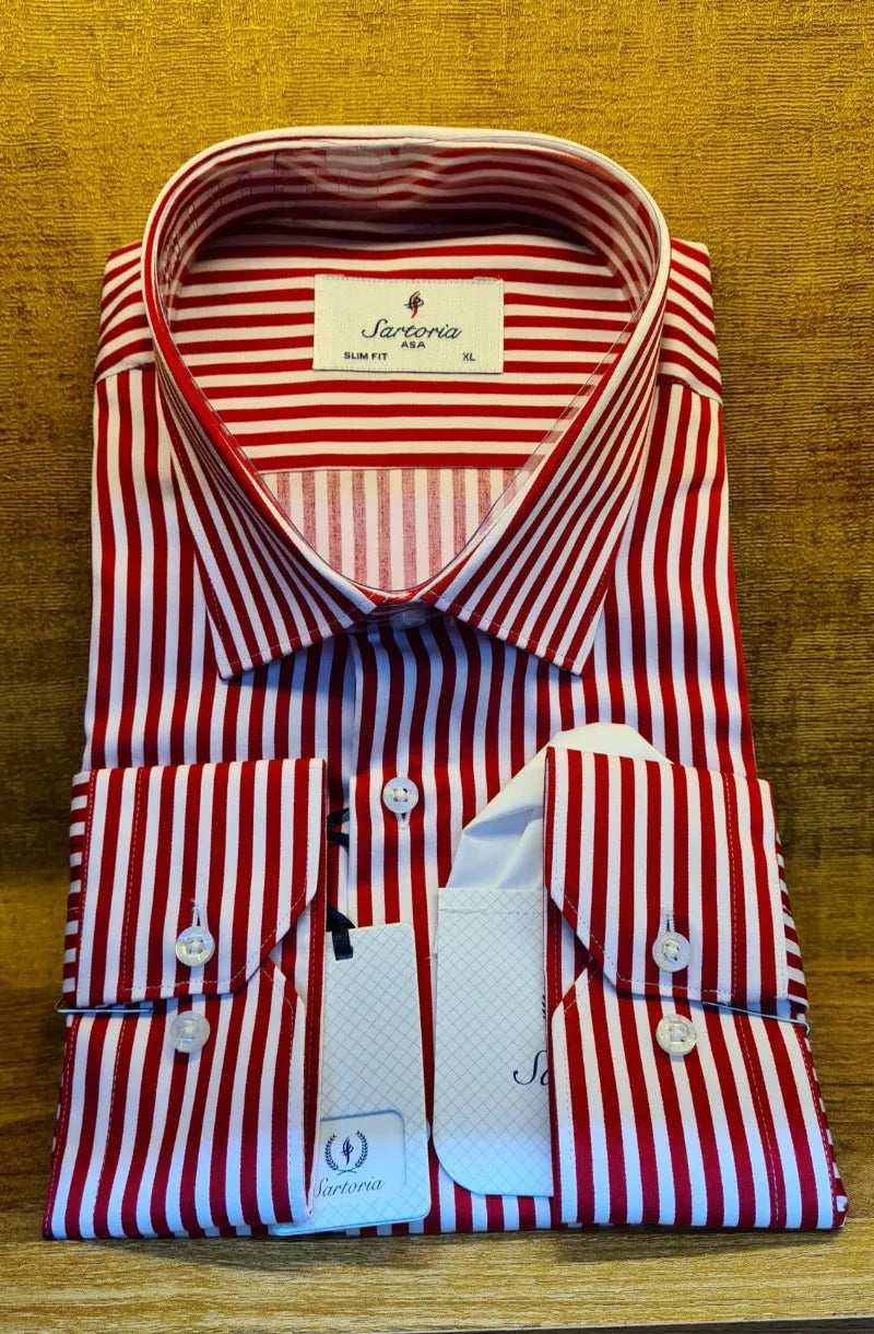 Infynite Striped Slim Fit Dress Shirt