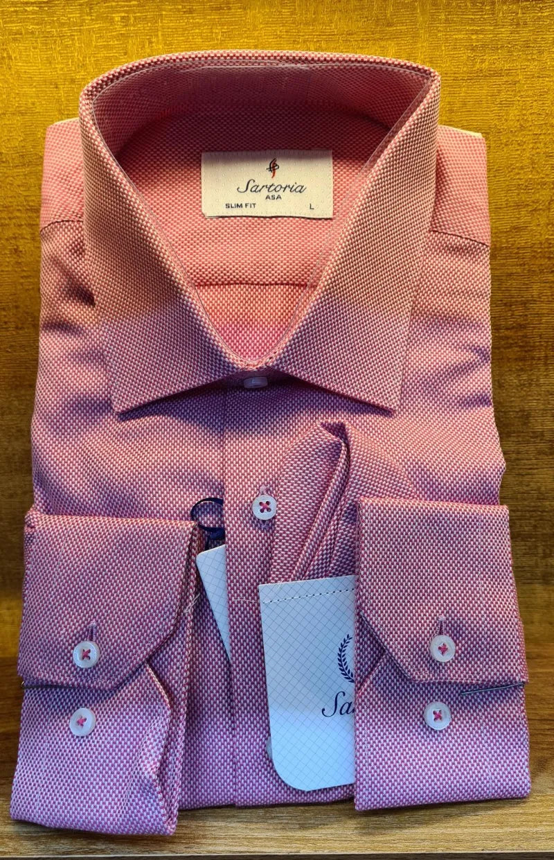 Infynite Oxford Texture Slim Fit Dress Shirt