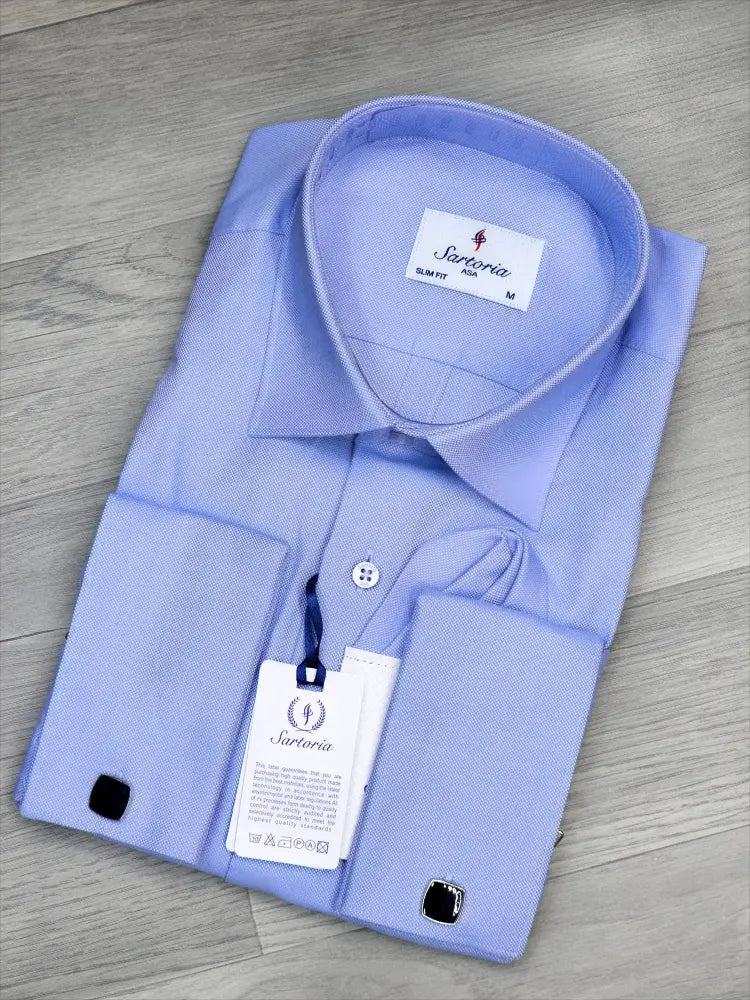 Infynite Sky Blue French Cuff Dress Shirt