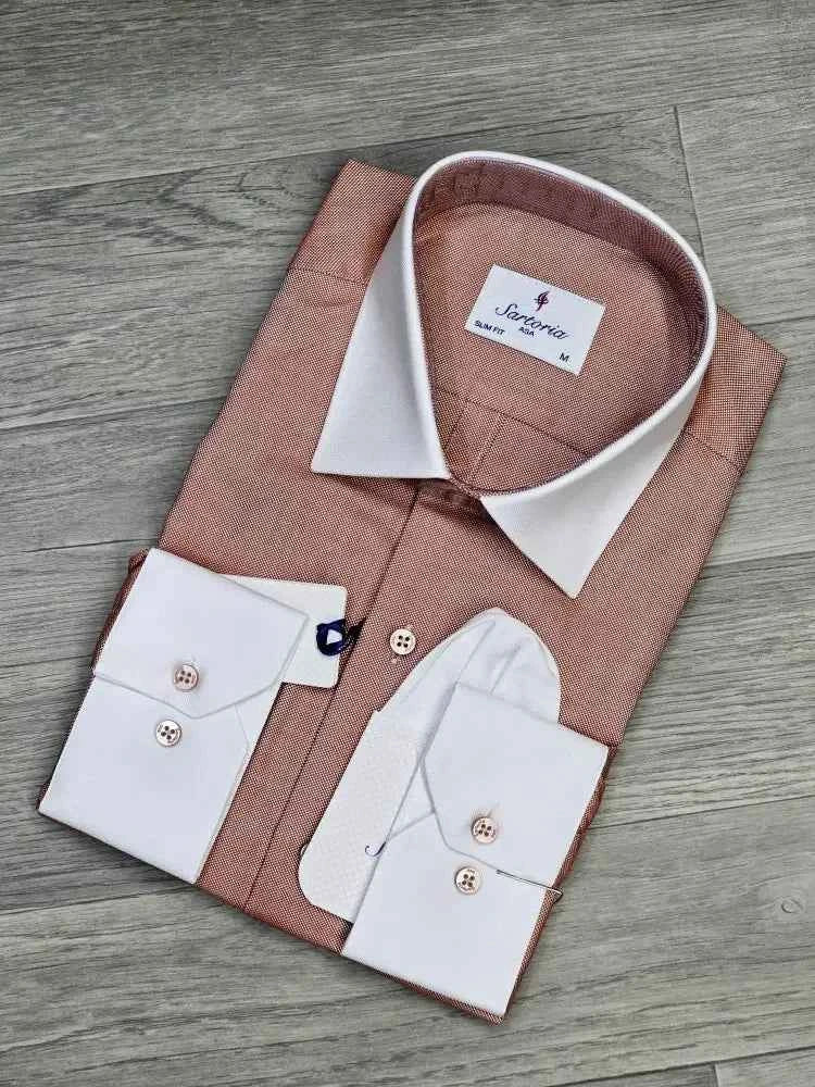 Infynite Contrast Collar Slim Fit Shirt