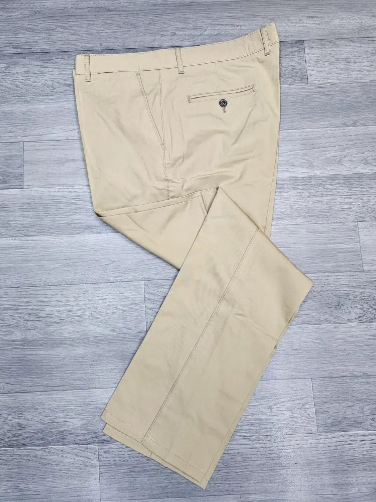 Infynite Khaki Regular Fit Cotton Pants
