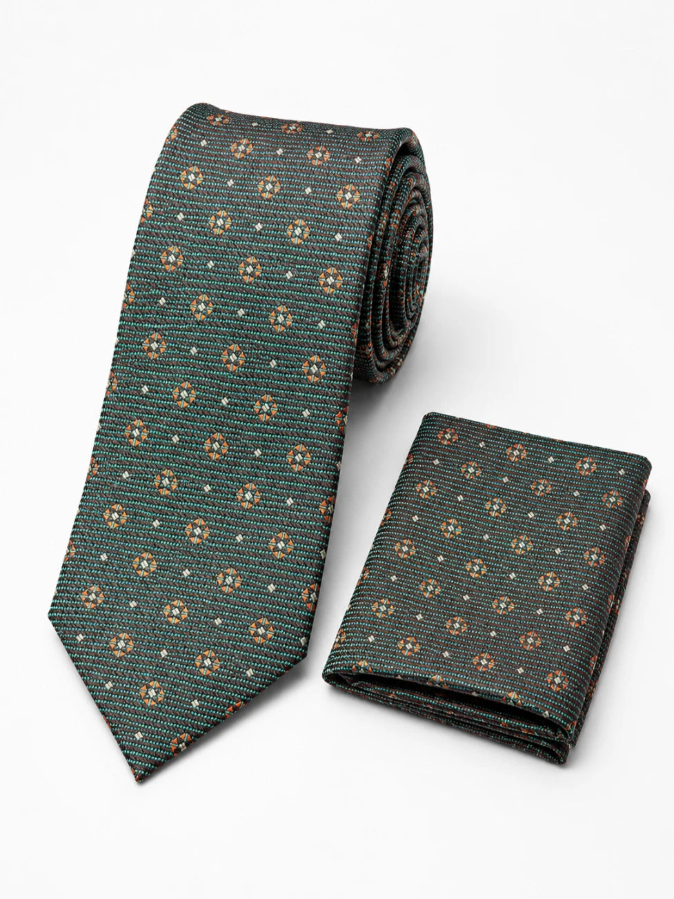 Infynite Bronze Patterned Necktie Set