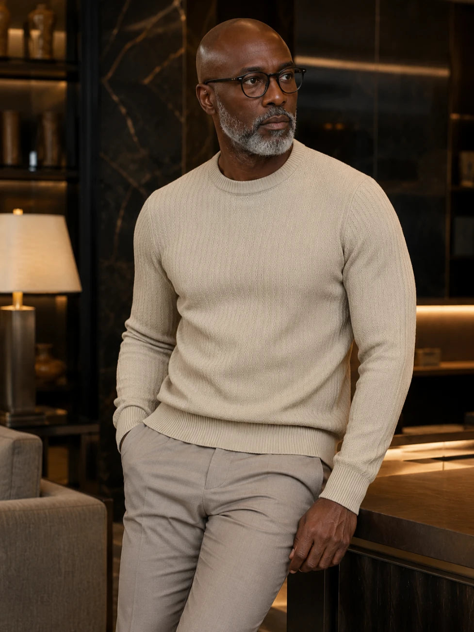 Infynite Premium Cable-Knit Sweater – Ultra-Soft, Lightweight & Timeless