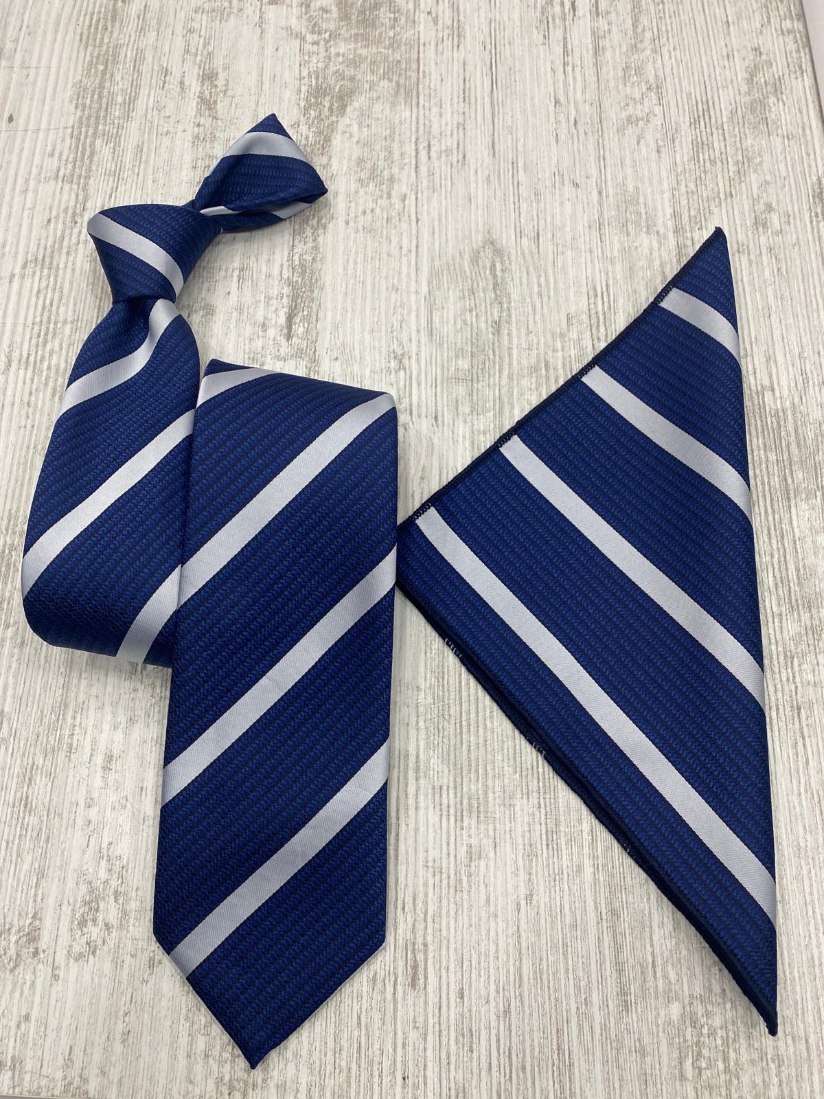 Infynite Classic Striped Tie Set – Red, Silver & Teal Variants