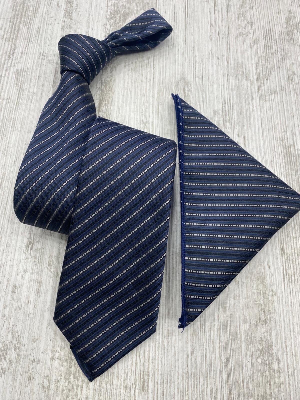 Infynite Heritage Micro-Stripe Tie Set – Navy, Green, Gold & Blue Variants