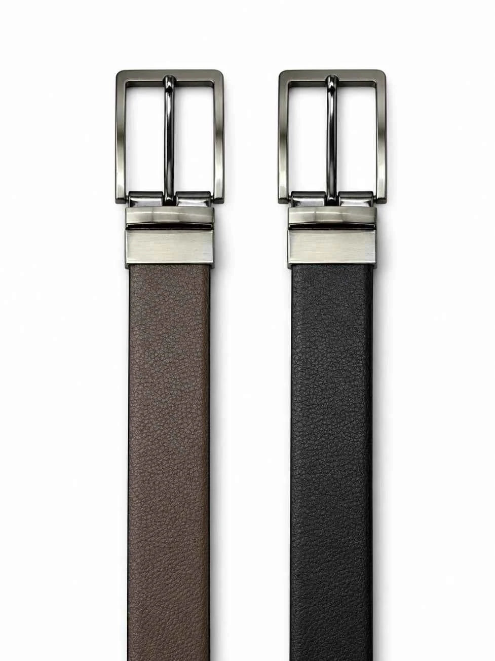 Classic Reversible Leather Belt – Black & Brown