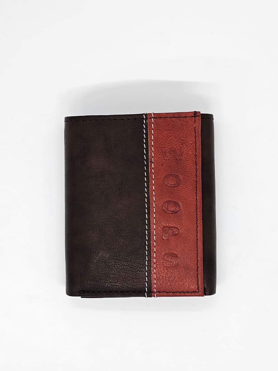 Infynite Two-Tone Brown & Maroon Leather Wallet – Woops Edition