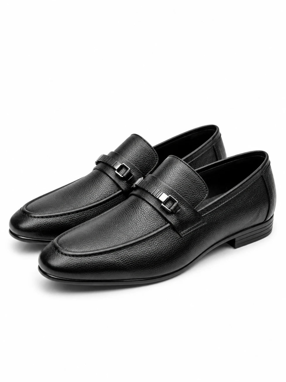 Infynite Pebble-Grain Leather Loafers – premium men's menswear > shoes > loafers – view 3