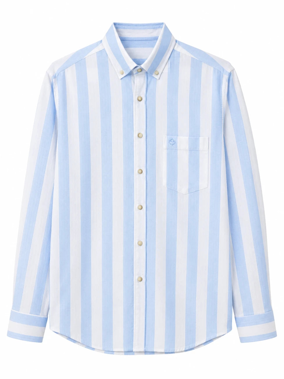 Infynite Porto Luciano Blue White Striped Cotton Shirt – premium men's menswear > shirts
