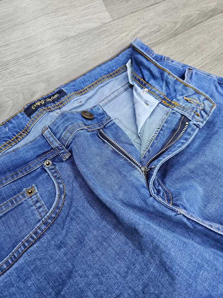 Light Blue Regular Fit Denim Jeans,