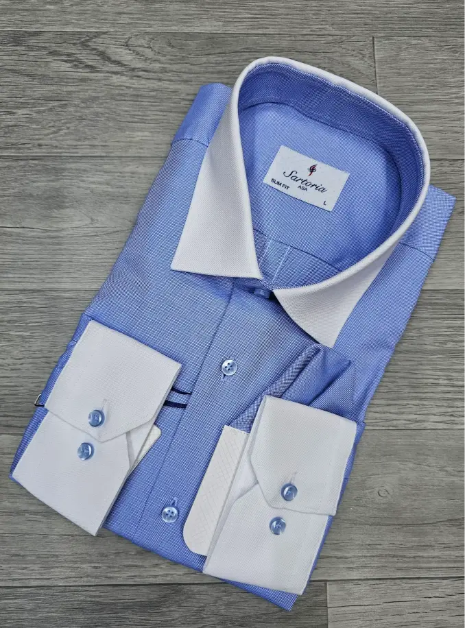 Infynite Contrast Collar Slim Fit Shirt