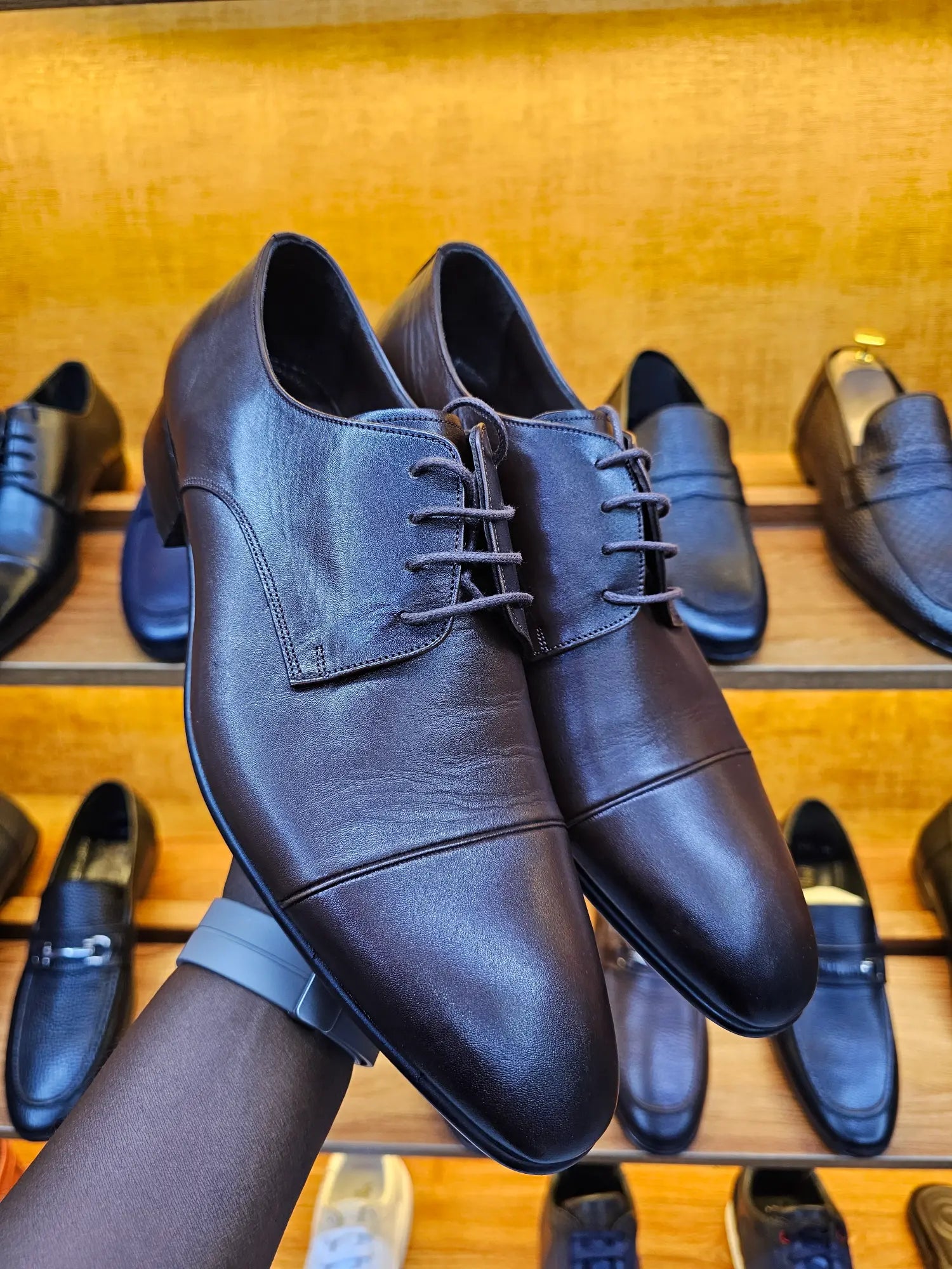 Infynite Toe Cap Derby Shoes