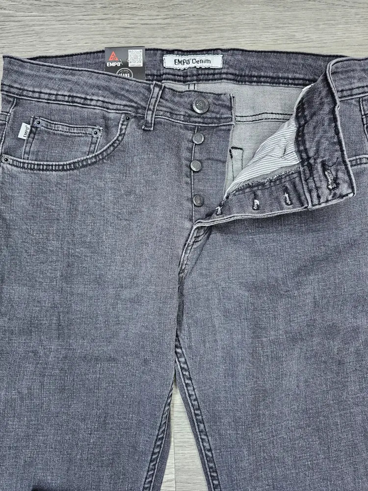 Infynite EMPŌ Charcoal Grey Slim Fit Jeans