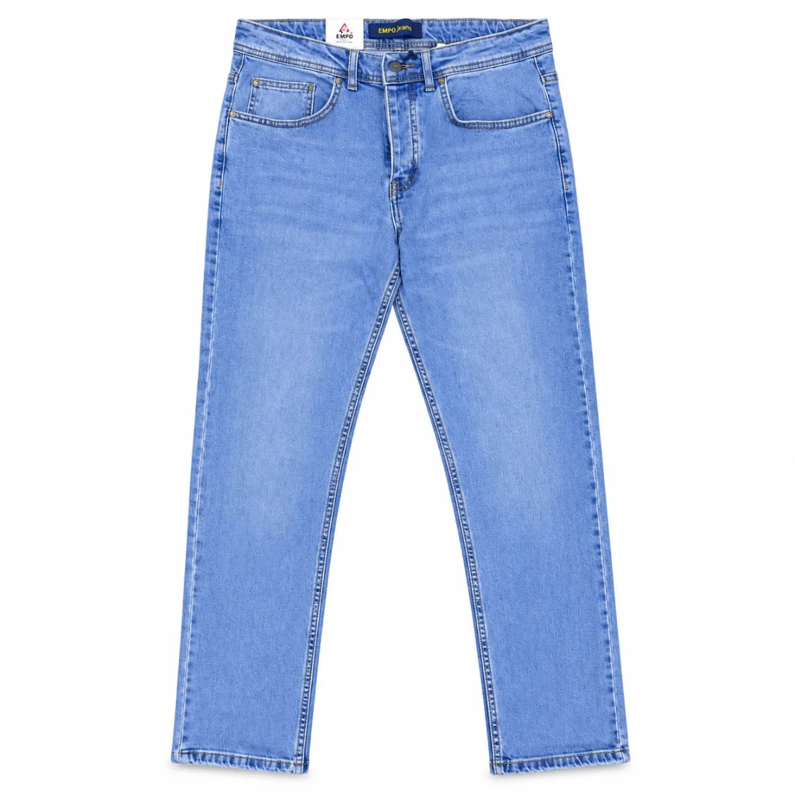 Infynite Men's Light Wash Slim-Straight Jeans – premium men's menswear > pants > jeans