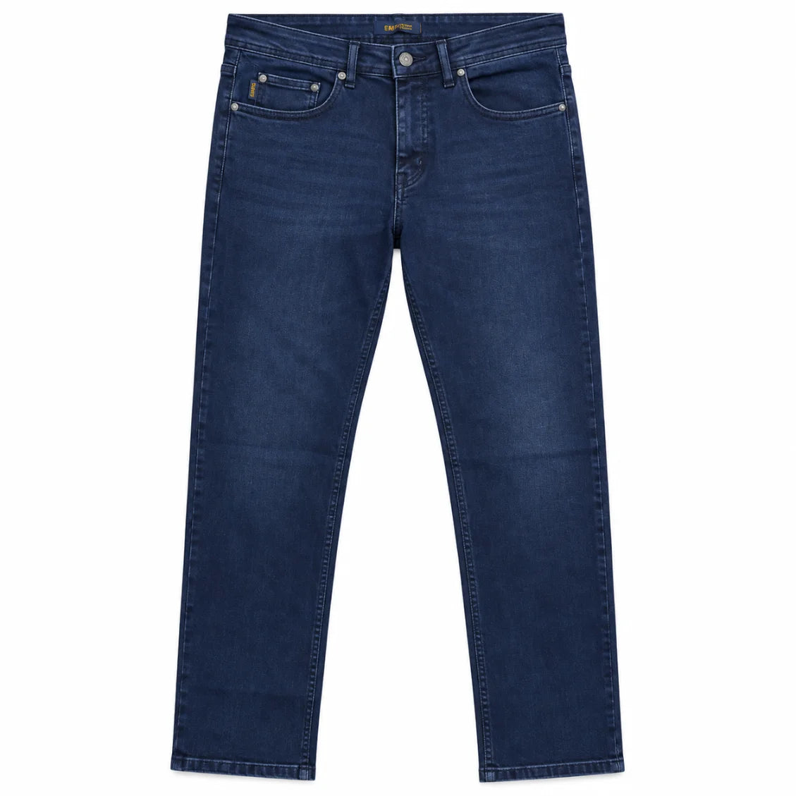 Infynite Men’s Dark Indigo Slim-Straight Jeans – premium men's menswear > pants > jeans