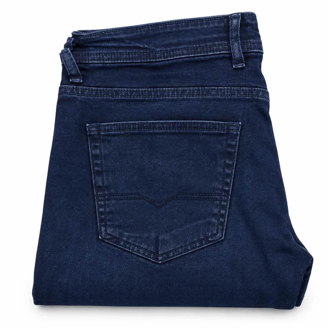 Infynite Men’s Dark Indigo Slim-Straight Jeans – premium men's menswear > pants > jeans – view 4