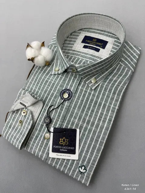 Infynite Porto Lucciano Linen Striped Shirt