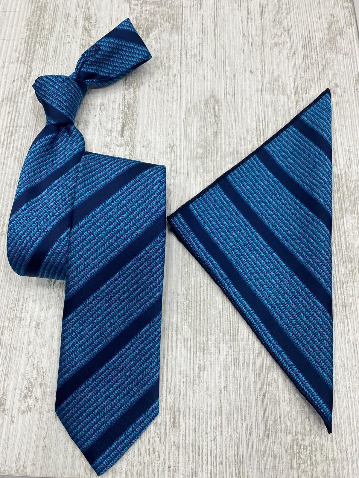 Infynite Classic Striped Tie Set – Red, Silver & Teal Variants