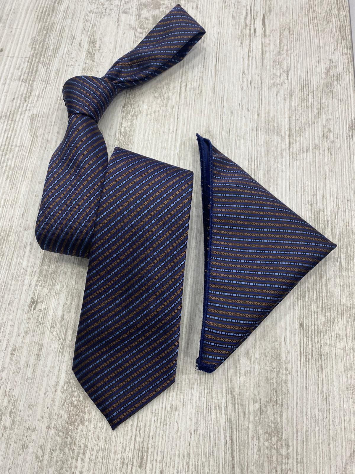 Infynite Heritage Micro-Stripe Tie Set – Navy, Green, Gold & Blue Variants