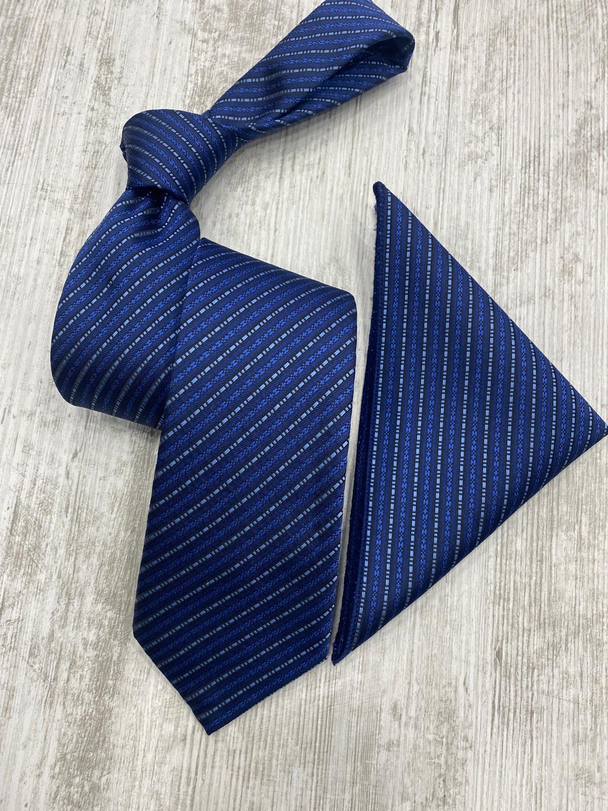 Infynite Heritage Micro-Stripe Tie Set – Navy, Green, Gold & Blue Variants