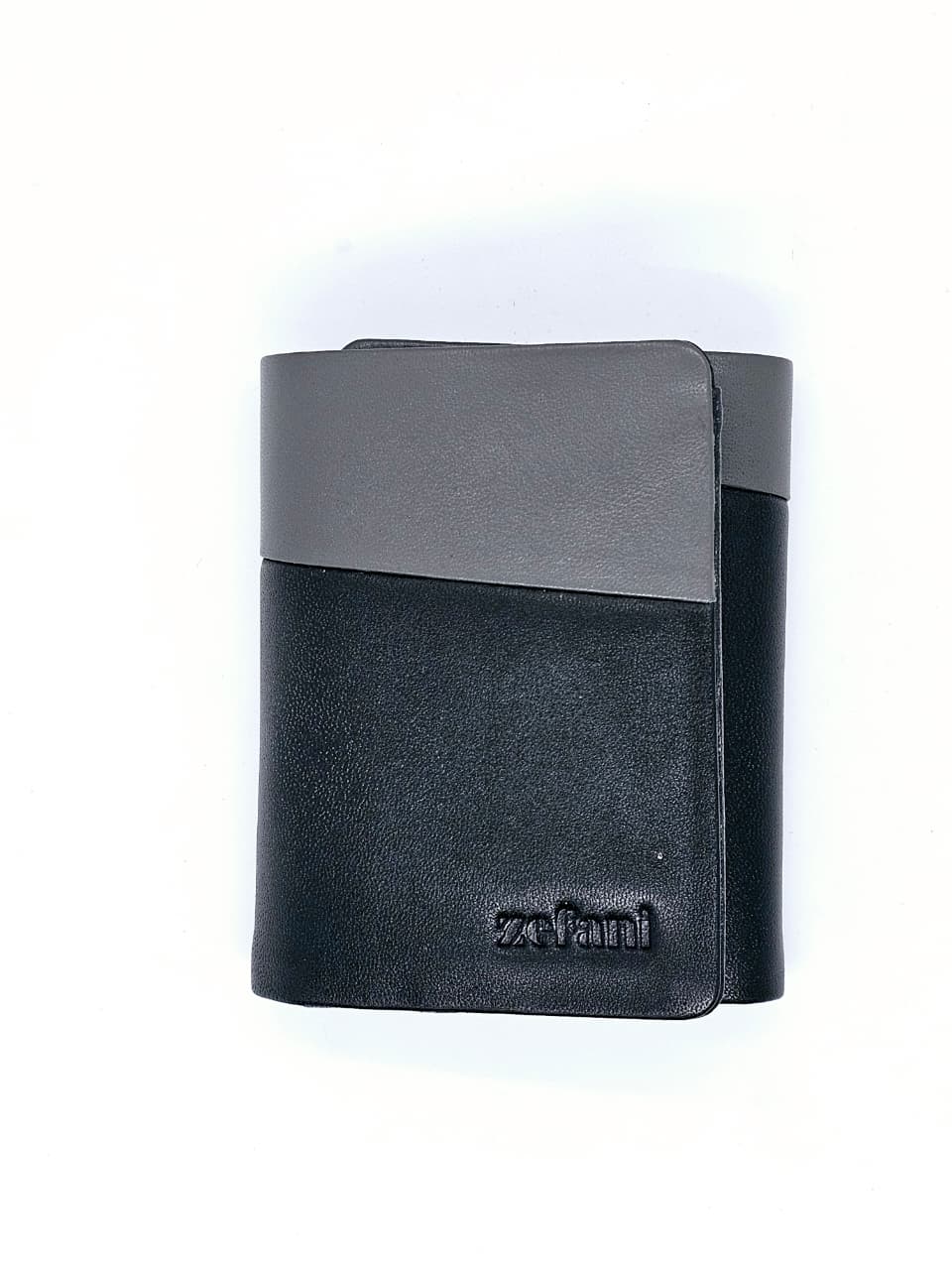 Infynite Black & Grey Leather Wallet