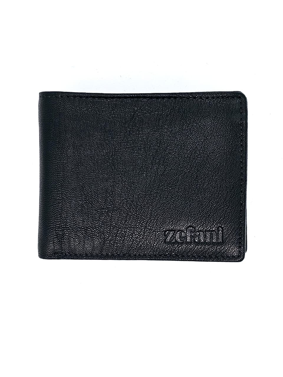 Infynite Jet Black Leather Wallet – Zefani Edition