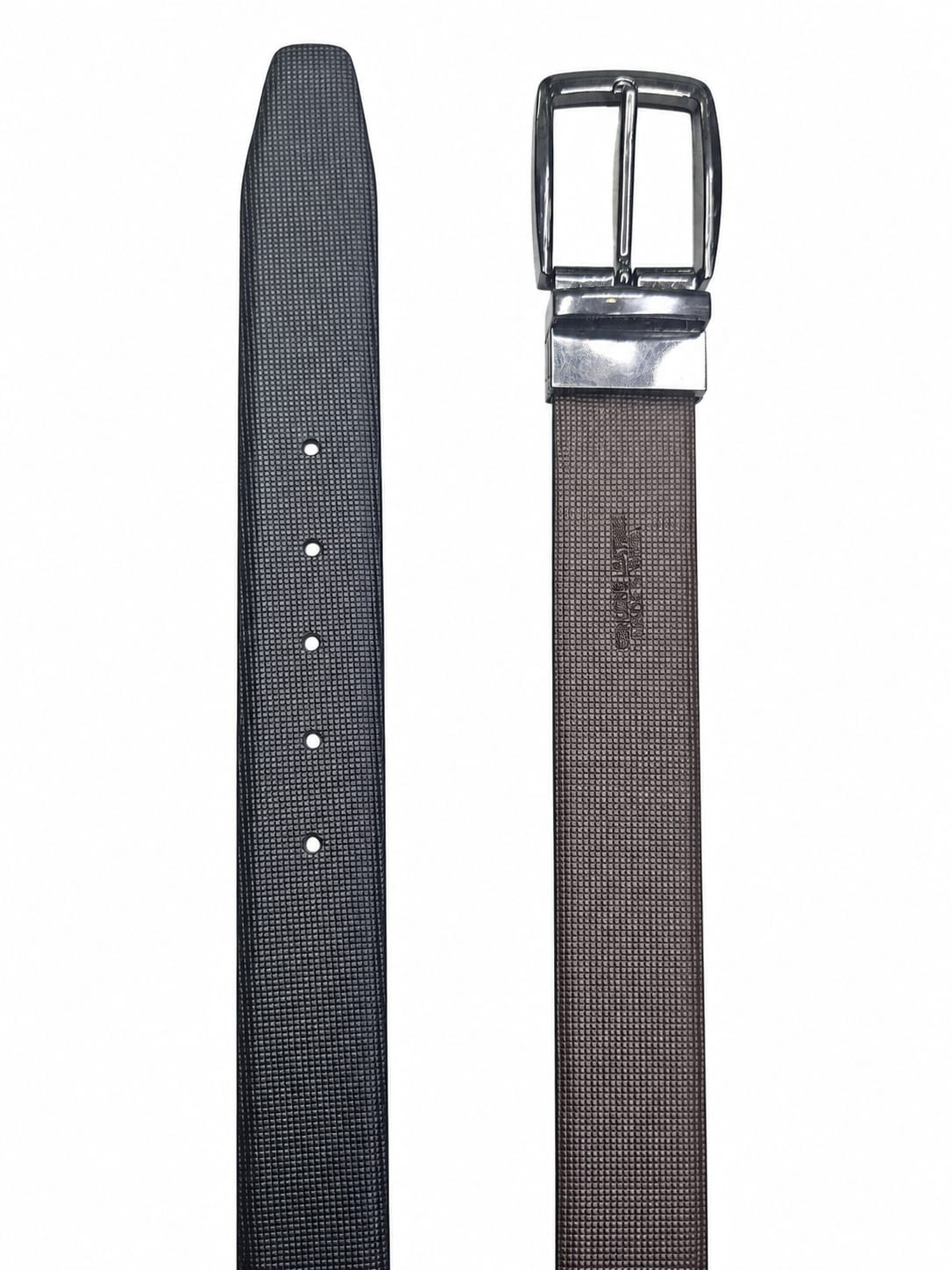 Infynite Ribbed Leather Belt