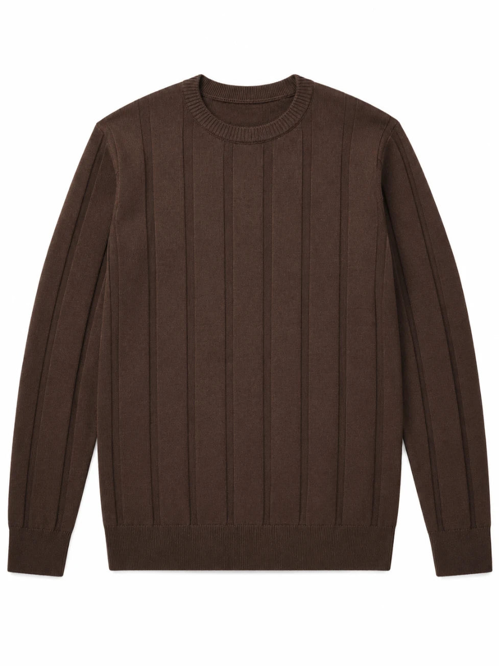 Brown sweater on a white background