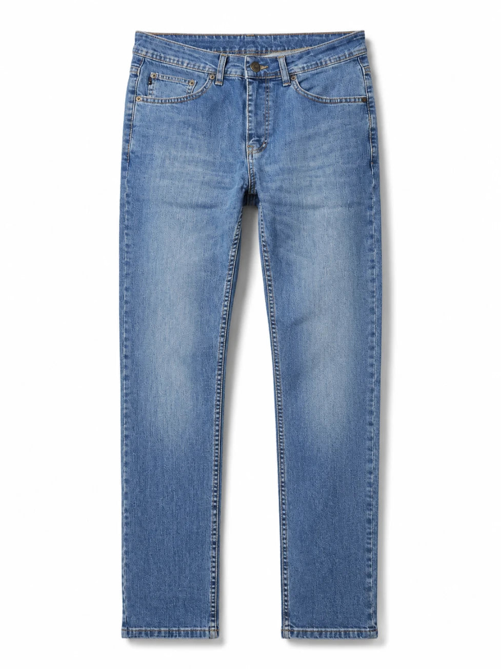 Infynite Classic Blue Denim Jeans – Straight Fit – premium men's menswear > pants > jeans