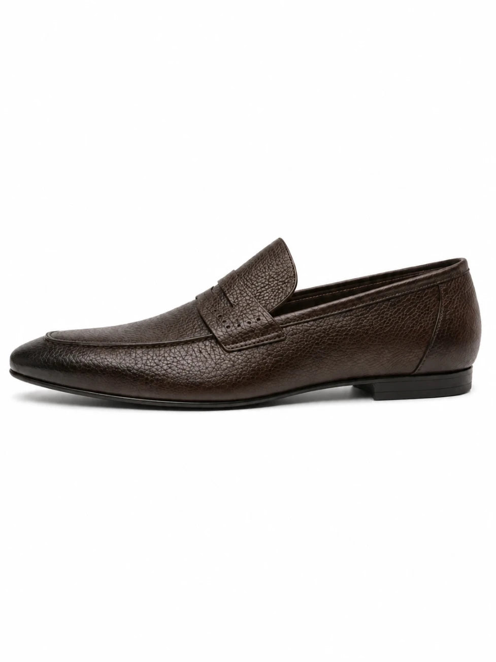 Infynite Classic Leather Penny Loafers – premium men's menswear > shoes > loafers – view 2
