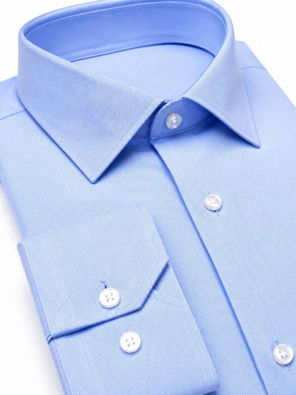 Hang London Light Blue Slim Fit Dress Shirt