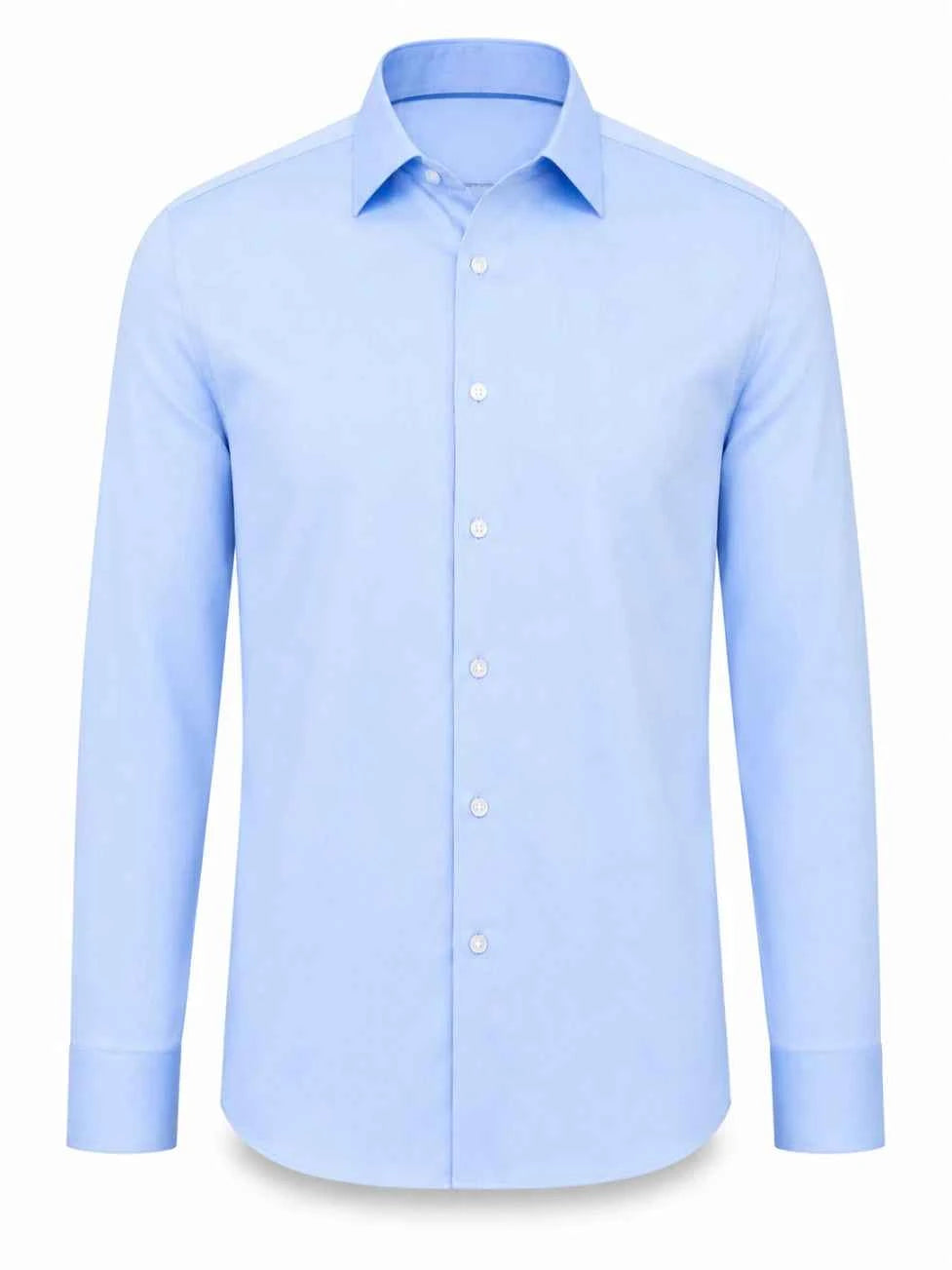 Hang London Light Blue Slim Fit Dress Shirt