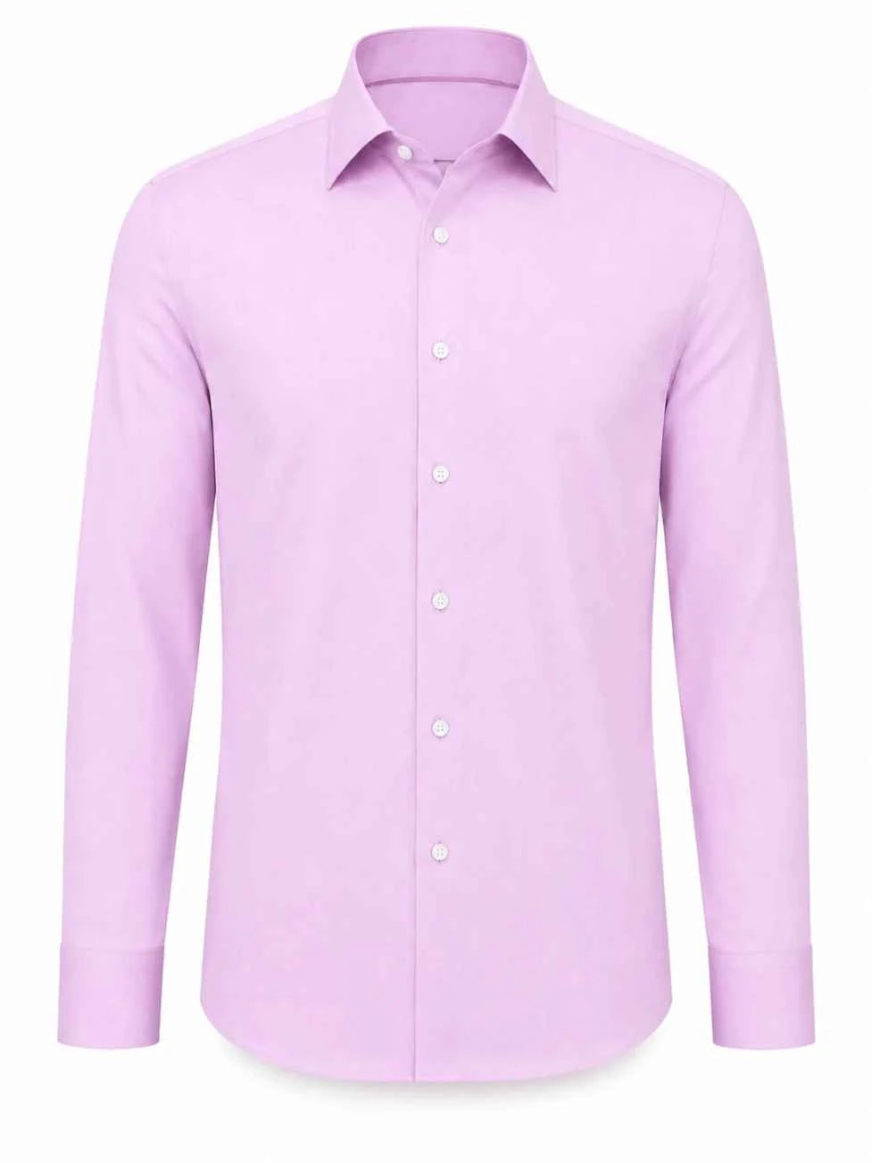 Hang London Light Pink Slim Fit Dress Shirt
