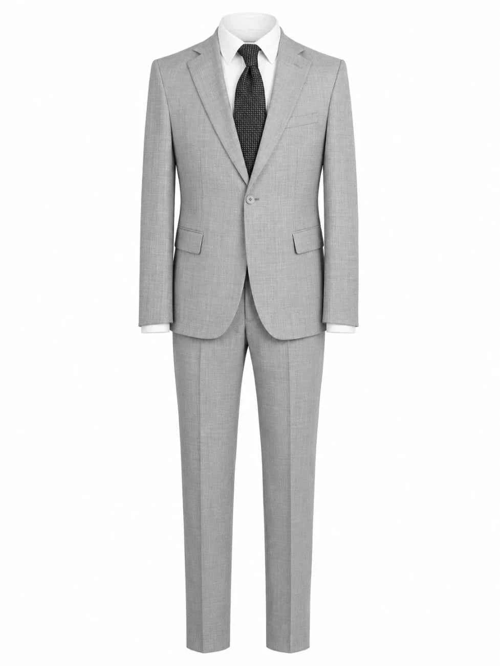 Light Grey Two-Piece Men’s Suit