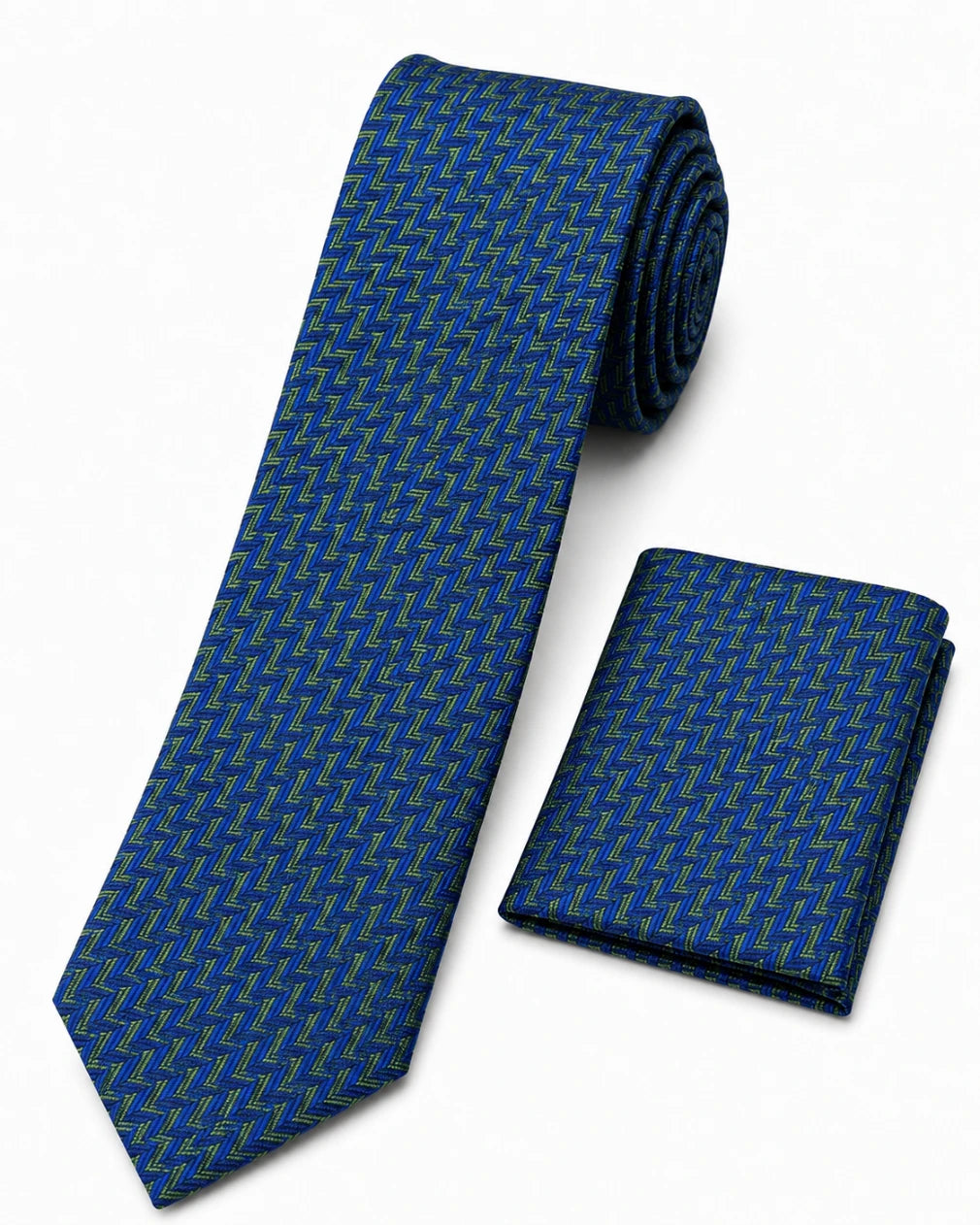 Infynite Luxe Chevron Tie Set – Midnight Blue & Gold | Maroon & Crimson Red – premium men's menswear > accessories > ties