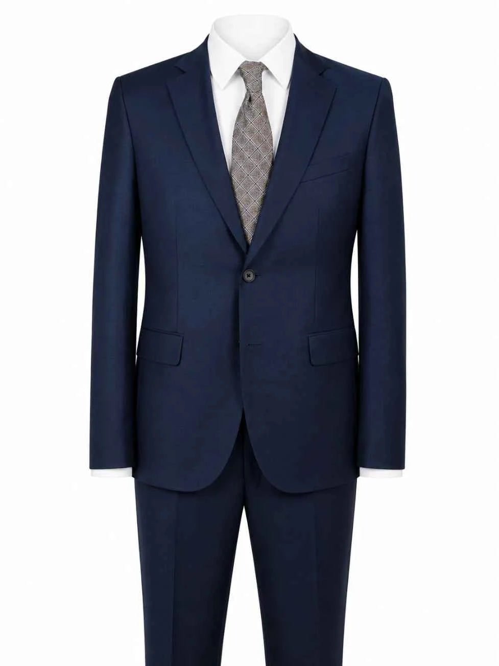 Navy Blue Two-Piece Men’s Suit