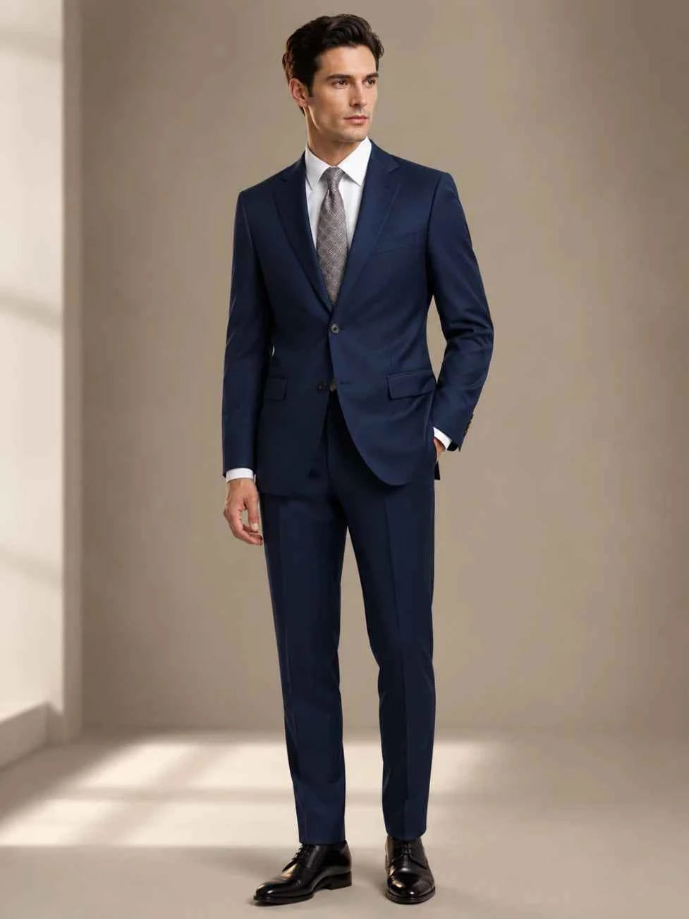 Navy Blue Two-Piece Men’s Suit