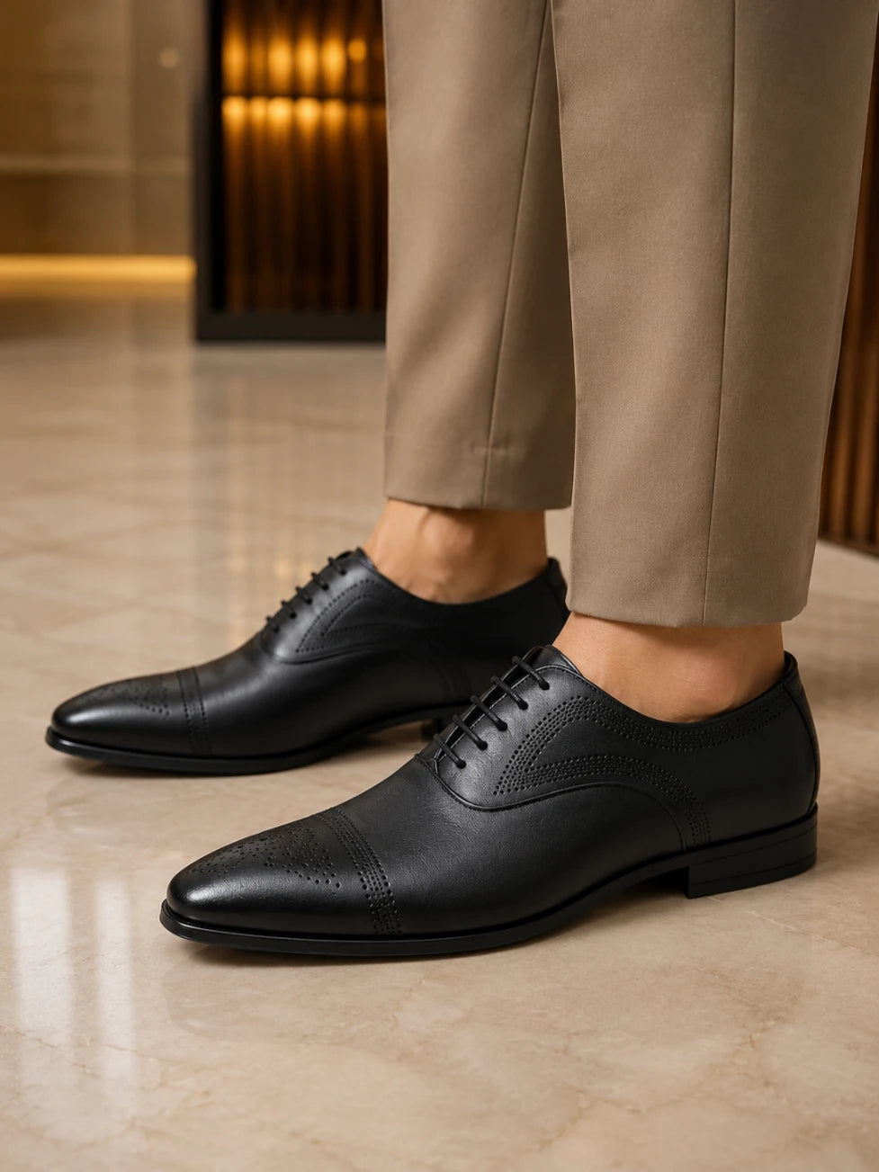 Infynite Oxford Royale Brogue Shoes – premium men's menswear > shirts – view 2