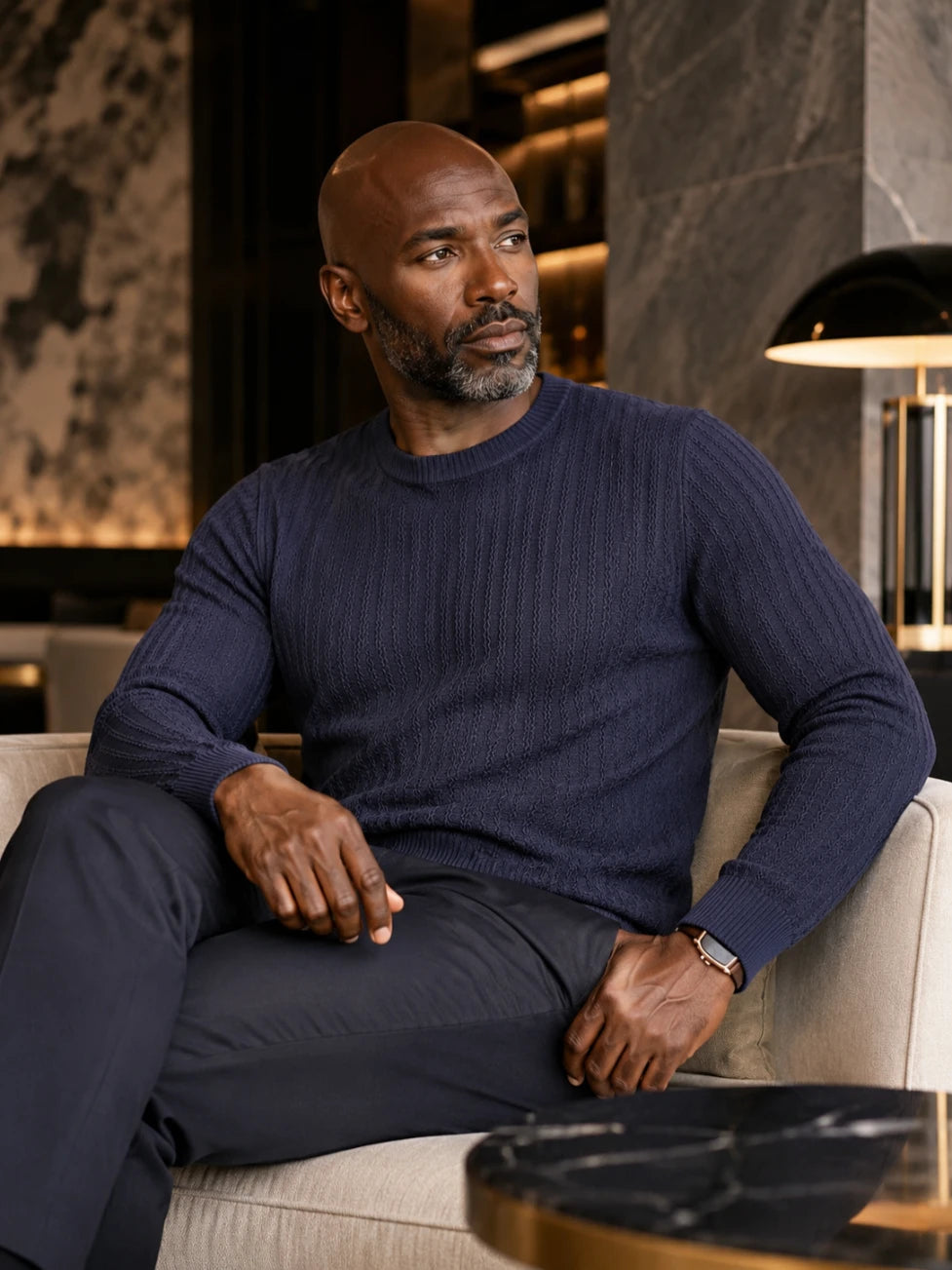 Infynite Premium Cable-Knit Sweater – Ultra-Soft, Lightweight & Timeless – premium men's menswear > sweaters – view 4