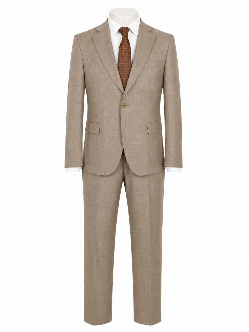 Tan Two-Piece Men’s Suit